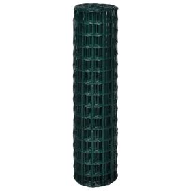 vidaXL Euro Fence Steel 10x1.5 m Green