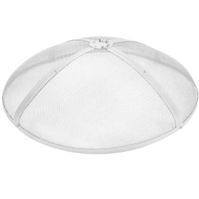 VEVOR Fire Pit Spark Screen Round 30", Reinforced Heavy Duty Steel Metal Cover, Outdoor Firepit Lid