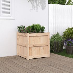 Garden Planter 23.6"x23.6"x23.6" Solid Wood Pine
