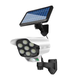 Solar Simulation Monitor Lamp Outdoor Courtyard Led Waterproof Induction Road Home Wall Road (Option: No Antenna)